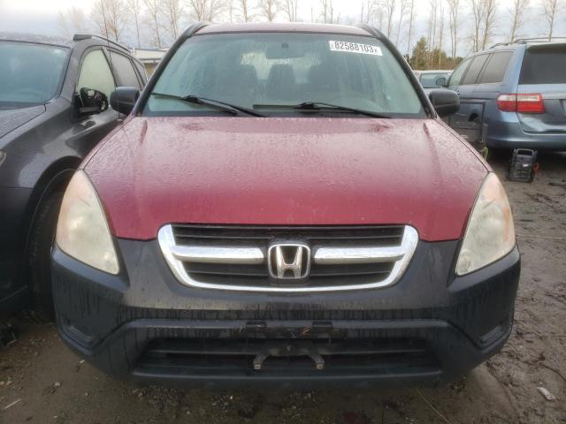 JHLRD78402C050154 - 2002 HONDA CR-V LX RED photo 5