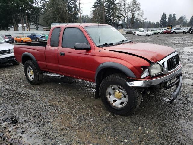 5TESN92N51Z823368 - 2001 TOYOTA TACOMA XTRACAB PRERUNNER წითელი ფოტო 4