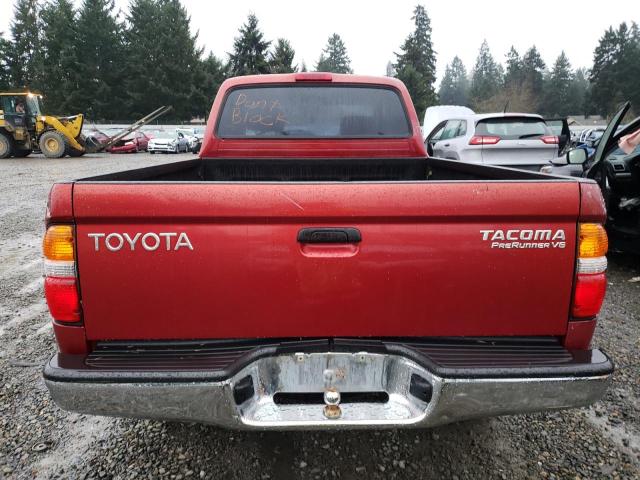 5TESN92N51Z823368 - 2001 TOYOTA TACOMA XTRACAB PRERUNNER წითელი ფოტო 6