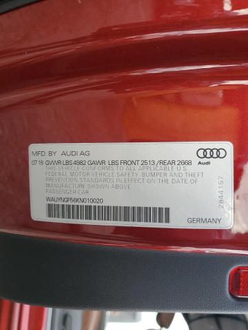 WAUYNGF56KN010020 - 2019 AUDI A5 PREMIUM PLUS RED photo 13