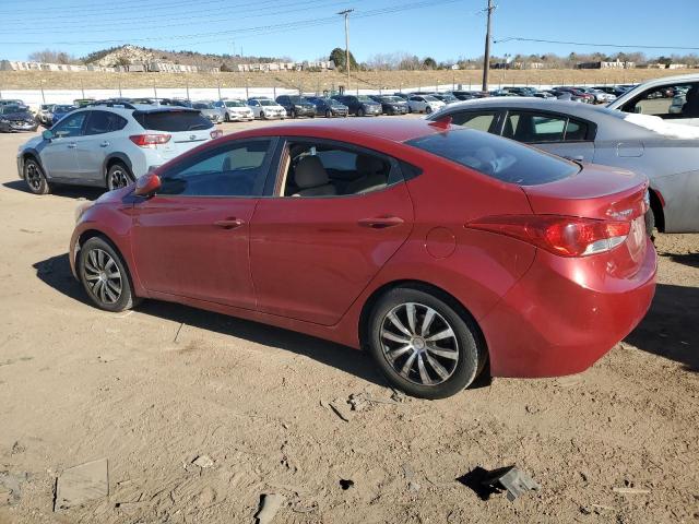 KMHDH4AE2DU719580 - 2013 HYUNDAI ELANTRA GLS RED photo 2