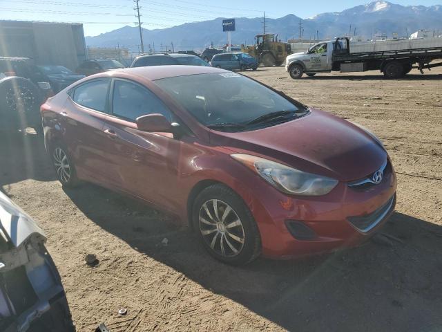 KMHDH4AE2DU719580 - 2013 HYUNDAI ELANTRA GLS RED photo 4