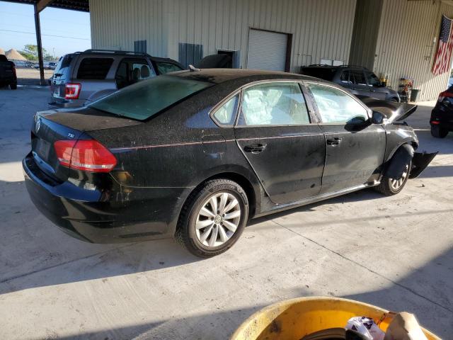 1VWAT7A36EC104718 - 2014 VOLKSWAGEN PASSAT S BLACK photo 3