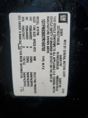 1GYFK63807R160792 - 2007 CADILLAC ESCALADE LUXURY შავი ფოტო 13