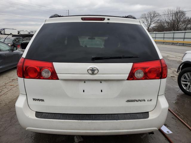 5TDZK23C27S019871 - 2007 TOYOTA SIENNA CE WHITE photo 6