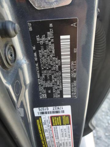 5TBRV54147S471951 - 2007 TOYOTA TUNDRA DOUBLE CAB SR5 BLACK photo 12