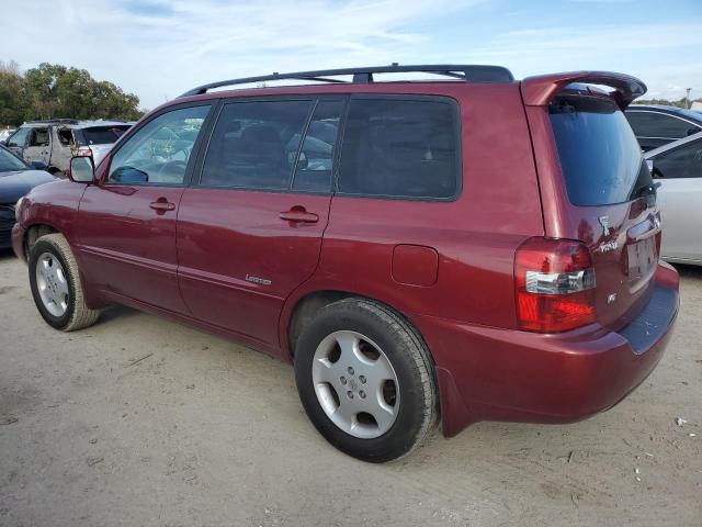 JTEDP21A370145426 - 2007 TOYOTA HIGHLANDER SPORT BURGUNDY photo 2