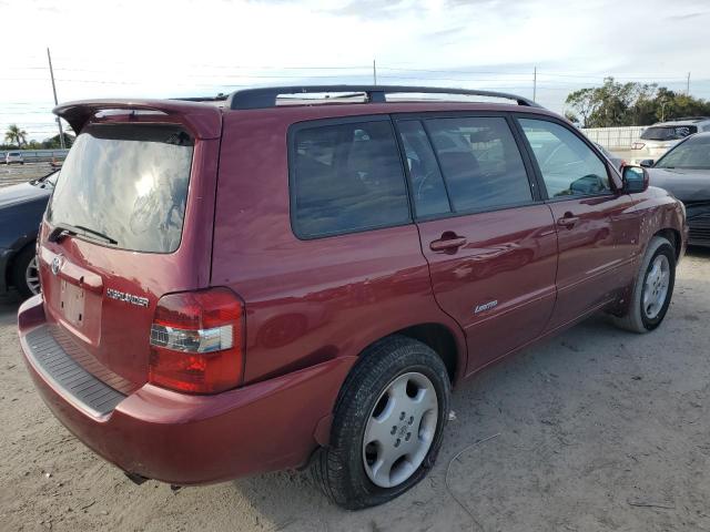 JTEDP21A370145426 - 2007 TOYOTA HIGHLANDER SPORT BURGUNDY photo 3