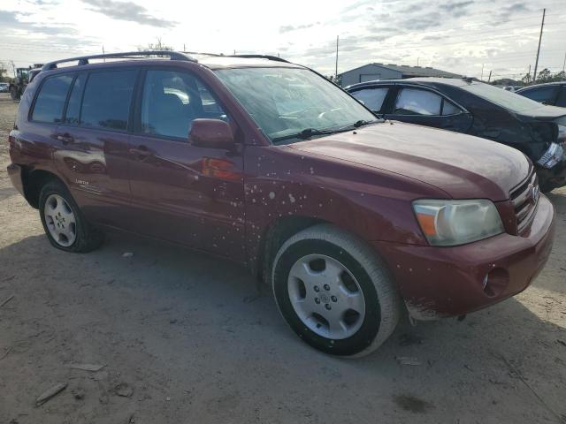 JTEDP21A370145426 - 2007 TOYOTA HIGHLANDER SPORT BURGUNDY photo 4