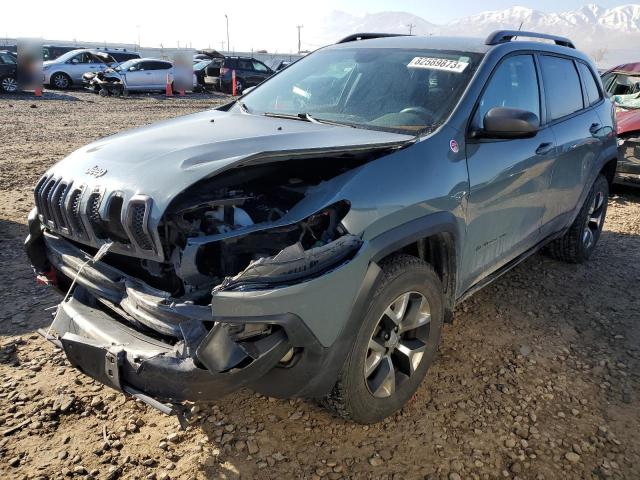 1C4PJMBS8FW705801 - 2015 JEEP CHEROKEE TRAILHAWK GRAY photo 1