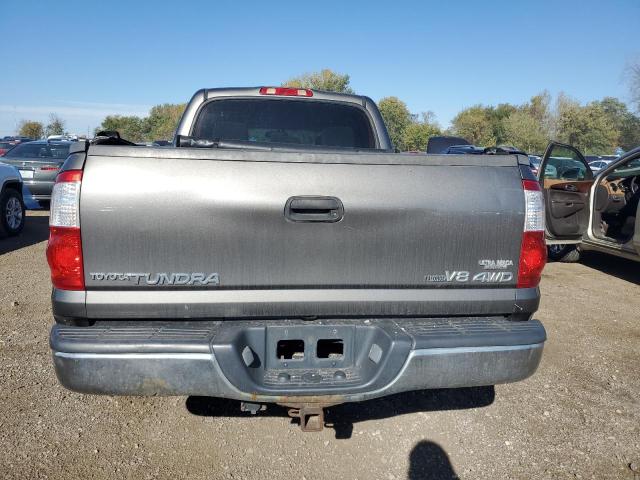 5TBDT441X6S517274 - 2006 TOYOTA TUNDRA DOUBLE CAB SR5 GRAY photo 6