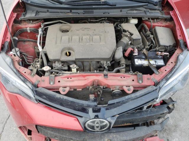 2T1BURHEXHC925470 - 2017 TOYOTA COROLLA L RED photo 11