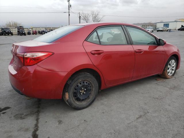 2T1BURHEXHC925470 - 2017 TOYOTA COROLLA L RED photo 3