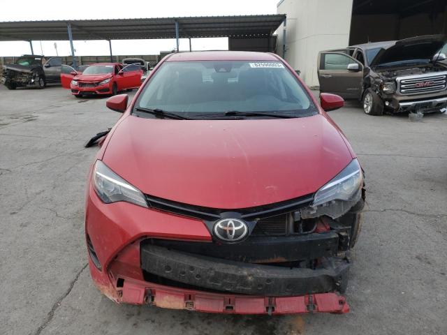 2T1BURHEXHC925470 - 2017 TOYOTA COROLLA L RED photo 5