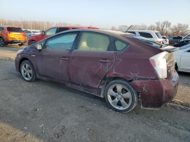 JTDKN3DU9D5576140 - 2013 TOYOTA PRIUS MAROON photo 2