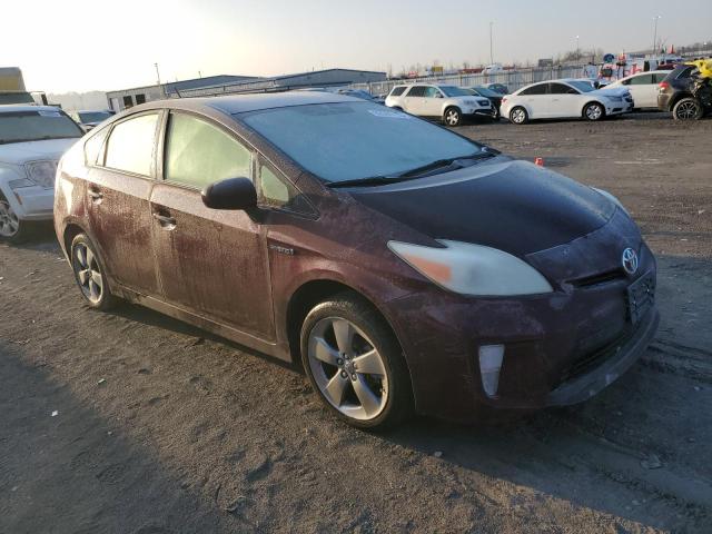 JTDKN3DU9D5576140 - 2013 TOYOTA PRIUS MAROON photo 4