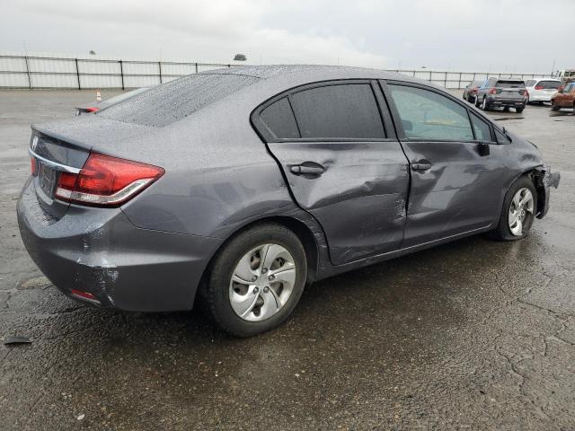 19XFB2F52EE221374 - 2014 HONDA CIVIC LX GRAY photo 3