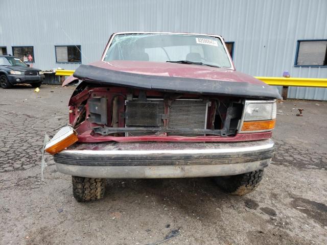 1FTEX14N7SKA77596 - 1995 FORD F150 BURGUNDY photo 5