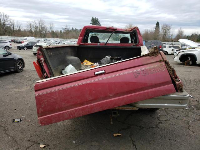 1FTEX14N7SKA77596 - 1995 FORD F150 BURGUNDY photo 6