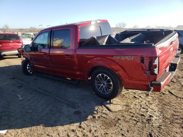 1FTEW1EP4LFB18974 - 2020 FORD F150 SUPERCREW RED photo 2