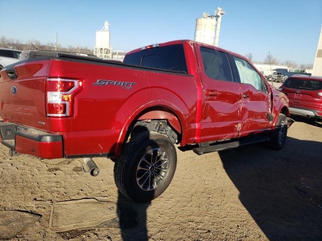 1FTEW1EP4LFB18974 - 2020 FORD F150 SUPERCREW RED photo 3