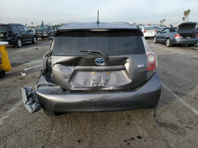 JTDKDTB39C1521576 - 2012 TOYOTA PRIUS C GRAY photo 6