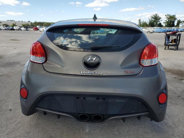 KMHTC6AE5FU229661 - 2015 HYUNDAI VELOSTER TURBO GRAY photo 6