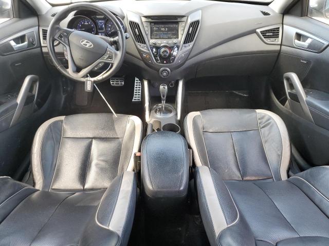 KMHTC6AE5FU229661 - 2015 HYUNDAI VELOSTER TURBO GRAY photo 8