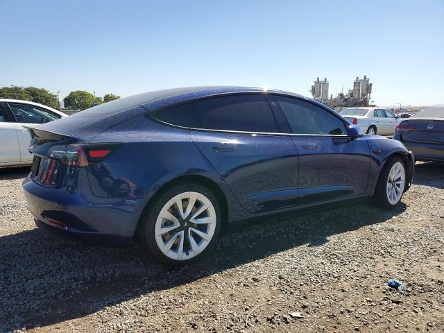 5YJ3E1EAXNF155010 - 2022 TESLA MODEL 3 蓝色 照片 3