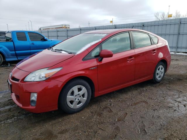 JTDKN3DU2B0281018 - 2011 TOYOTA PRIUS RED photo 1