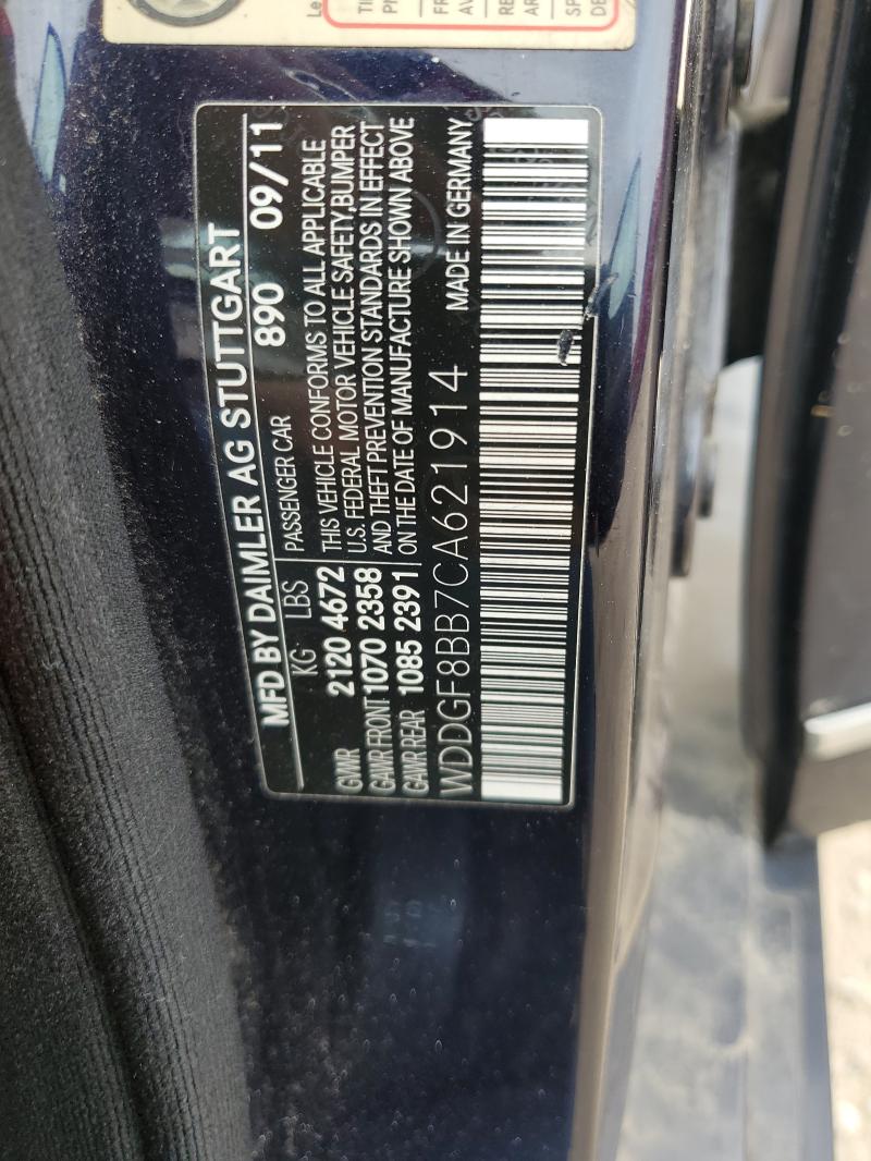 WDDGF8BB7CA621914 - 2012 MERCEDES-BENZ C 300 4MATIC BLUE photo 12