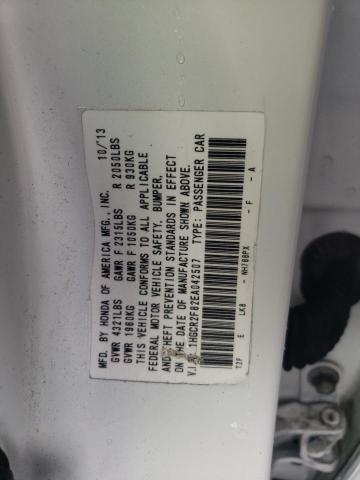 1HGCR2F82EA042507 - 2014 HONDA ACCORD EXL WHITE photo 12