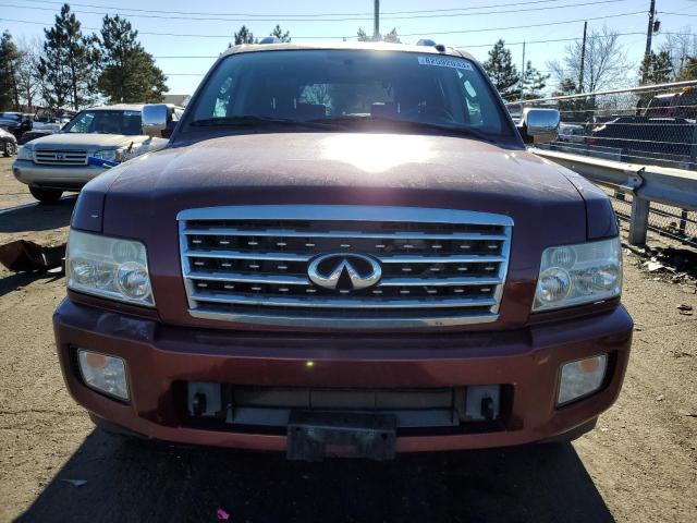 5N3ZA0NE1AN907596 - 2010 INFINITI QX56 BURGUNDY photo 5