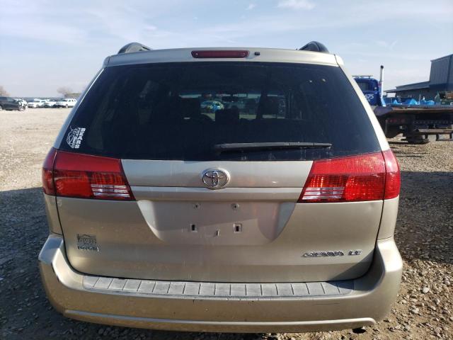 5TDZA23CX5S272467 - 2005 TOYOTA SIENNA CE BEIGE photo 6