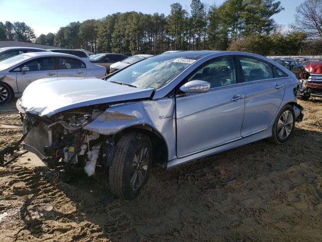 KMHEC4A46FA128389 - 2015 HYUNDAI SONATA HYBRID BLUE photo 1