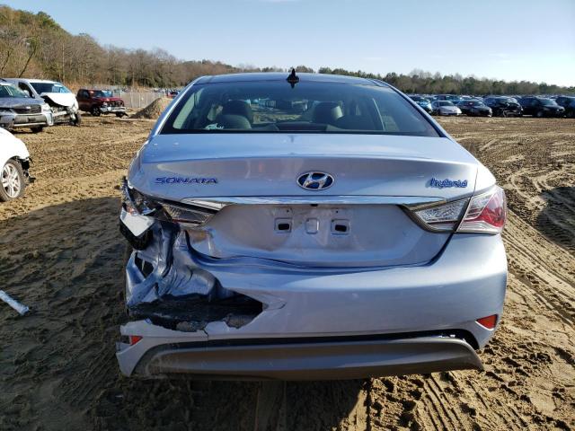 KMHEC4A46FA128389 - 2015 HYUNDAI SONATA HYBRID BLUE photo 6