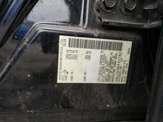 1N4AL21E19N432782 - 2009 NISSAN ALTIMA 2.5 BLACK photo 12