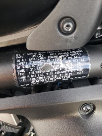 JKAENEC18PDA07268 - 2023 KAWASAKI EN650 C BLACK photo 10