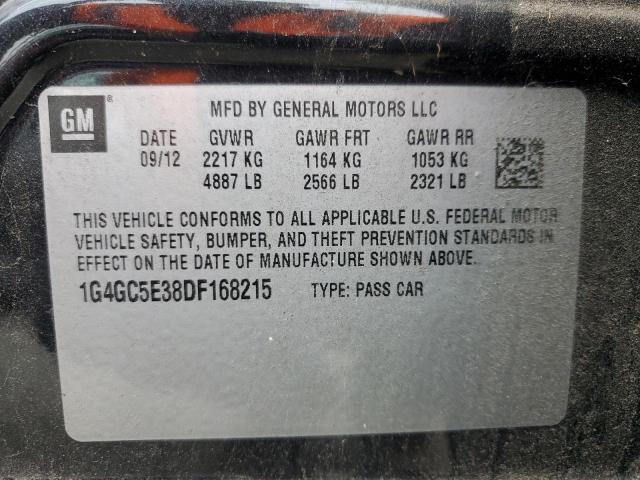 1G4GC5E38DF168215 - 2013 BUICK LACROSSE Чорний фото 13