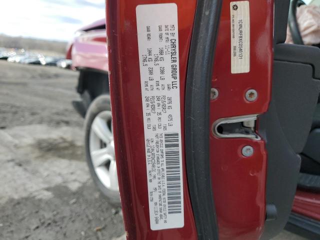 1C4NJRFBXCD540131 - 2012 JEEP PATRIOT LATITUDE RED photo 13