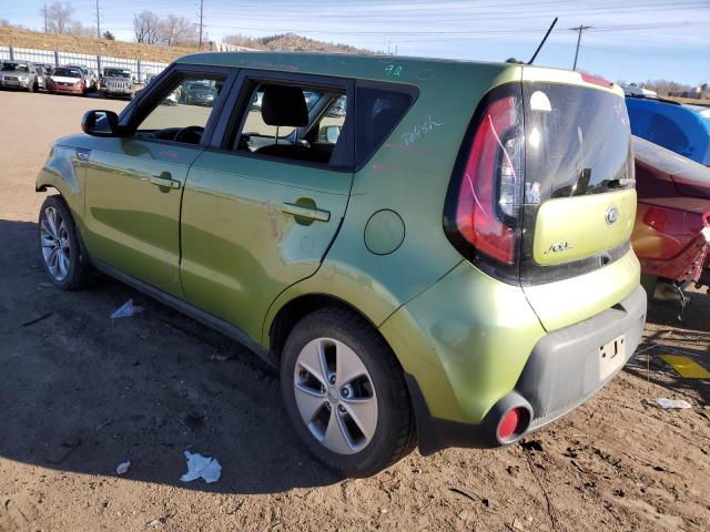 KNDJN2A22G7862994 - 2016 KIA SOUL GREEN photo 2