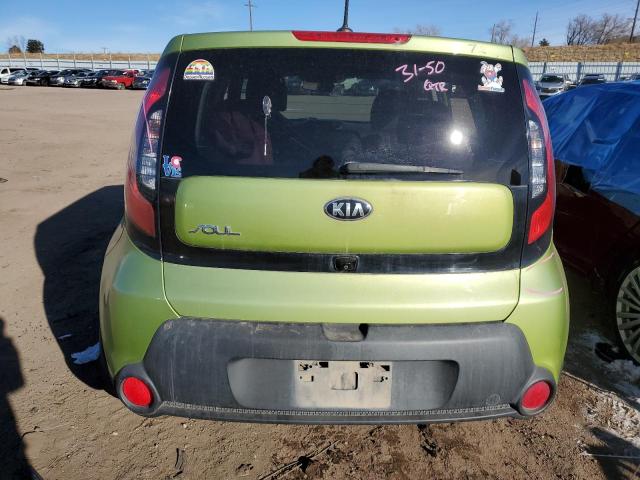 KNDJN2A22G7862994 - 2016 KIA SOUL GREEN photo 6