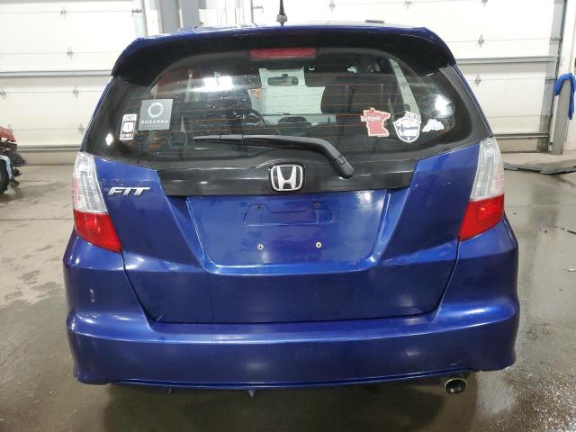 JHMGE8H54DC035710 - 2013 HONDA FIT SPORT BLUE photo 6