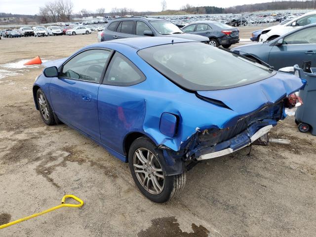 JH4DC54826S003161 - 2006 ACURA RSX BLUE photo 2