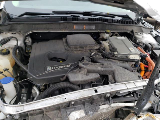 3FA6P0LU9KR167471 - 2019 FORD FUSION SE SILVER photo 11