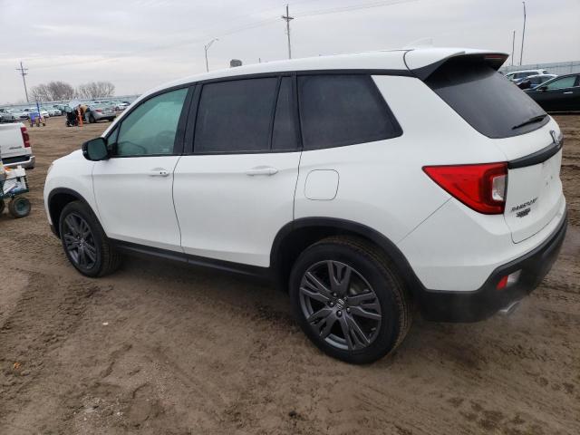 5FNYF8H53MB040659 - 2021 HONDA PASSPORT EXL WHITE photo 2