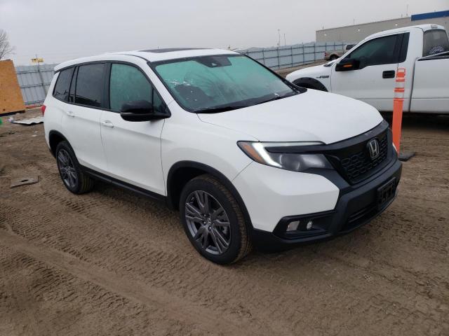 5FNYF8H53MB040659 - 2021 HONDA PASSPORT EXL WHITE photo 4