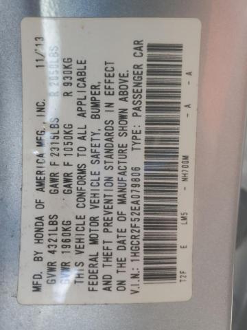 1HGCR2F52EA079806 - 2014 HONDA ACCORD SPORT SILVER photo 13