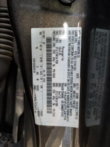 1FADP3F27FL241798 - 2015 FORD FOCUS SE GRAY photo 12