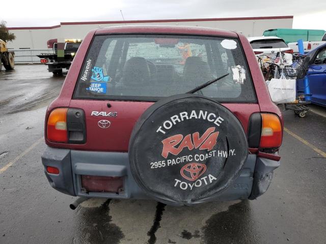 JT3GP10V8T0008948 - 1996 TOYOTA RAV4 RED photo 6